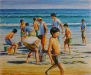 mackerel dying on the beach. 29X23